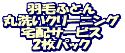 �H�тӂƂ� �ې􂢃N���[�j���O ��z�T�[�r�X 2���p�b�N